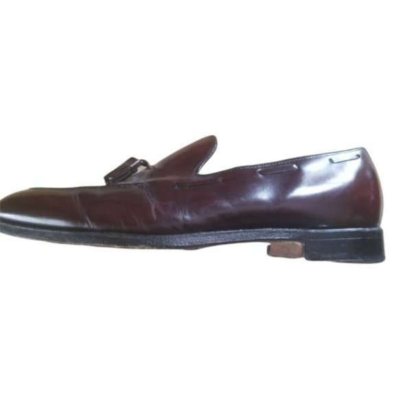 VTG HANOVER Men\'s Burgundy Tassel Loafers Slip Ons Size 13 C/A, Narrow USA